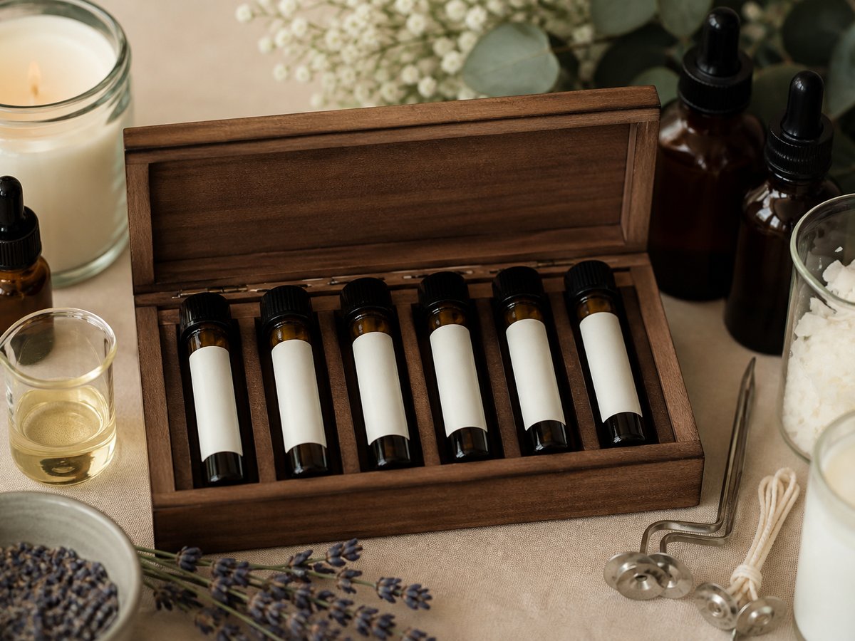 Scent blend sampler vials